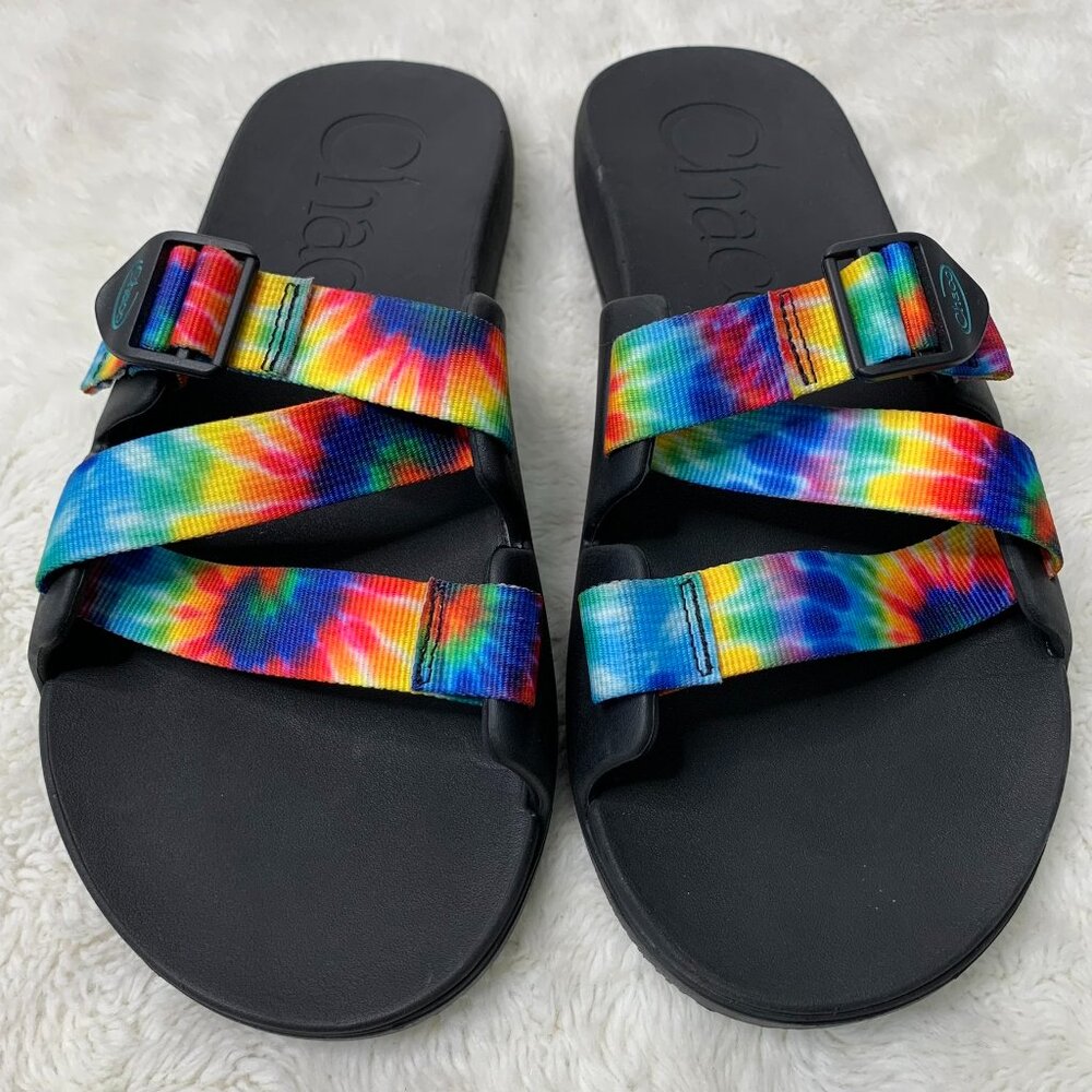 Chaco Men’s Multicolor Tie Dye Slip On Sandals Size 11